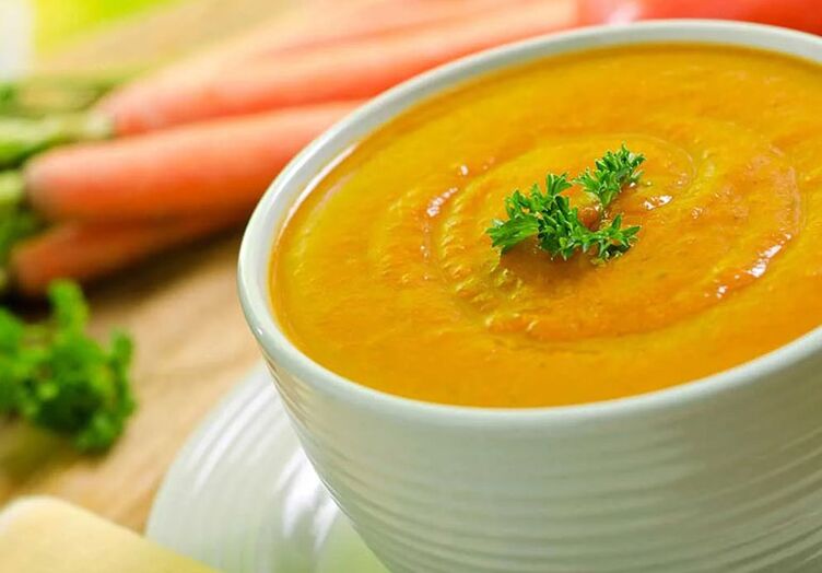 Овочевий суп-пюре в меню дієтичного харчування при подагрі