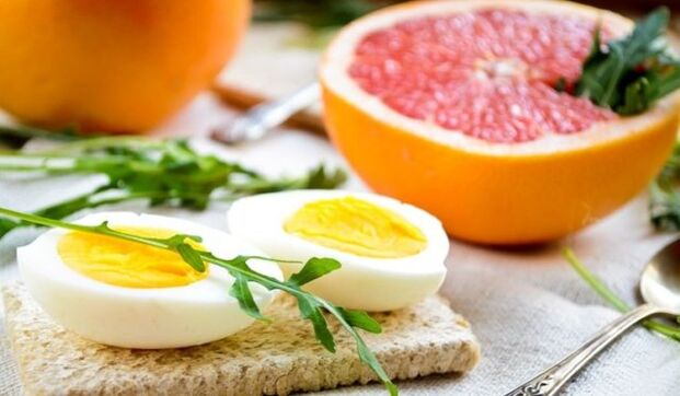 грейпфрут та яйце для дієти маггі